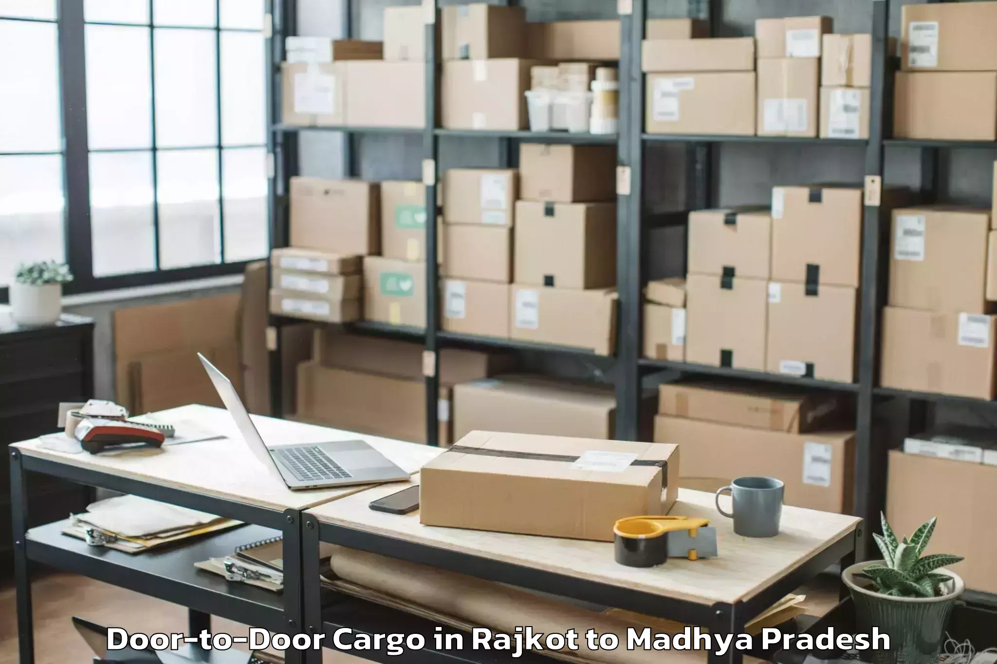 Efficient Rajkot to Udaipura Door To Door Cargo